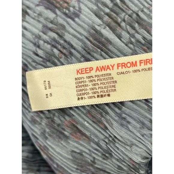 Free People Pretty Petal Off-Shoulder Blue Patterned Bodysuit NWT SZ M - Picture 9 of 15